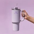 thumbnail image 4 of Stanley Quencher H2.0 FlowState Stainless Steel Vacuum Insulated Tumbler with Lid and Straw - 40OZ Orchid, 4 of 5