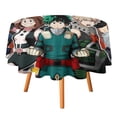 thumbnail image 3 of My Hero Academia Round Tablecloth Print Decorative Table Cover Washable Table Cloths for Dining Party Picnic 50x50in, 3 of 8