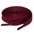 thumbnail image 1 of Olukssck 1 Par De Cordones Planos Para Zapatillas De Deporte De 2/5 Pulgadas De Ancho, Cordones Deportivos, Color Rojo Vino, 45 Pulgadas (114 Cm), 1 of 1