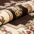 thumbnail image 3 of Well Woven Pastoral Medallion Brown French 3x12 (2'7" x 12' Runner) Area Rug European Floral Formal Traditional Area Rug Easy Clean Stain Fade Resistant Shed Free Modern Classic Thick Soft Plush Rug, 3 of 7
