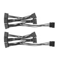 thumbnail image 2 of 2 piezas Molex 4pin Ide Cable divisor de fuente de alimentación de disco duro de 15 pines a 5 Sata para servidor de PC de bricolaje 18awg 4, 2 of 5