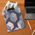 thumbnail image 5 of FORMRS A4 Clipboard Folder with Pen Holder Horizontal Foldable School Office Binder, Dark Cubes, 5 of 9