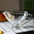 thumbnail image 7 of 2 Pack 11 oz Saucy Glass Gravy Dish with Handle, Clear Gravy Sauce Boat for Dining, Holiday Meals & Parties, 7 of 7