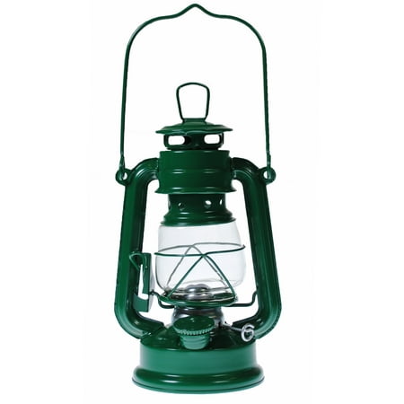 Dark Sky Lantern - Hurricane Kerosene Oil Lantern Emergency Hanging Light Lamp - Green - 8 Inch