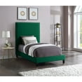 thumbnail image 2 of Meridian Furniture Harlie Green Velvet Twin Bed, 2 of 9