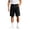 Black, variant on Mens Denim Cargo Shorts Button Zipper Various Pockets Straight Leg 5 Inch Inseam