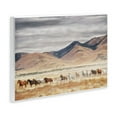thumbnail image 2 of Wild Horses Roaming Across Western Landscape Wall Plaque Art, 19 x 13, 2 of 6