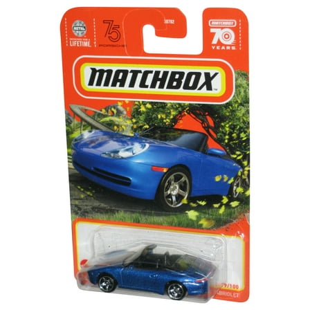 Matchbox Porsche 911 Carrera Cabriolet (2024) Blue Toy Car 79/100