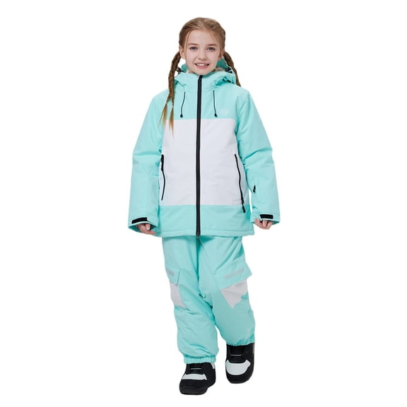 Hifoo Child Outfit Sets Kids Snowsuit Boys Girls Insulated Ski Outfit For Winter Sports And Outdoor Activities With Thermal Warmth Stylish Clothing Sets