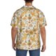 thumbnail image 3 of Balery Retro 70s 60s Flower Camisa Casual de Manga Corta con Botones para Hombre, Texturizada, Estilo Cubano, para Playa, Verano-Medium, 3 of 5
