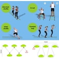 thumbnail image 7 of Yes4All Agility Ladder – Adjustable Speed & Agility Training Equipment for All Ages, Durable Speed Ladder, Multiple Combo Sets Available, Lime, 12 Agility Cones, 4 Steel Stakes, 7 of 7