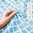 thumbnail image 6 of Lux Decor Twin XL Bed Sheets Set 3 Piece - Quatrefoil Pattern, Ultra Soft Polyester Sheet Deep Pocket Fit, Wrinkle Free, Breathable & Fade Resistant OEKO-TEX Certified, Blue, 6 of 11