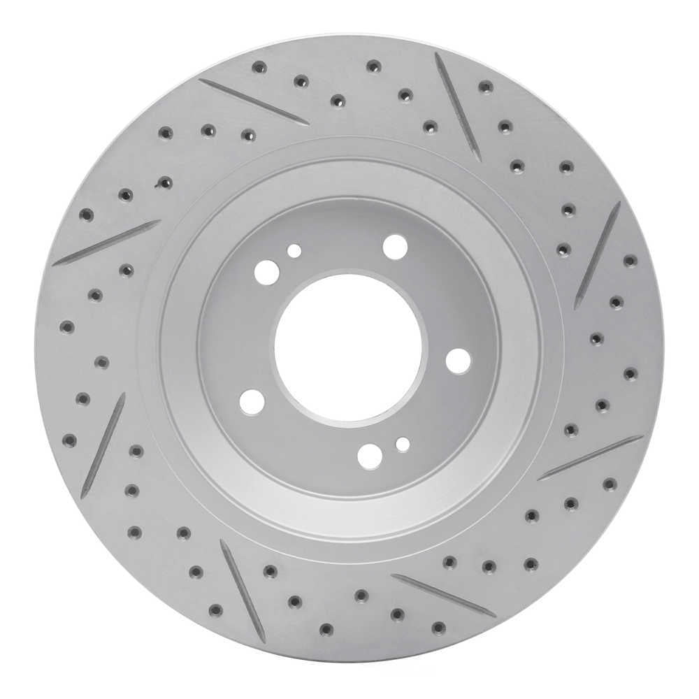 Dynamic Friction Company 830-03062L DFC Geoperformance Rotor - Drilled and Slotted