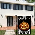 thumbnail image 3 of Happy Halloween Garden Flag 12 x 18 Inch Burlap Vertical Double Sided, Scary Pumpkin Holiday Yard Outdoor Decoration DF092, 3 of 6