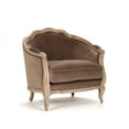 thumbnail image 5 of Zentique CFH007-1 E272 V011 Maison Love Chair, Brown Velvet - 40 x 35.5 x 28 in., 5 of 5