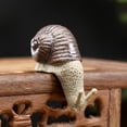 thumbnail image 4 of Adornos en miniatura de caracol en miniatura de paisaje de bonsái de cerámica, decoración de escritorio de té, accesorios de jardinería Los 2x3.2x4.5cm Baoblaze Paisaje de caracol, 4 of 8