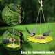 thumbnail image 1 of Contenedor de comida para alimentación, comedero automático para pájaros con forma de flores, alimentador automático para pájaros, funcionamiento suave, 1 of 7