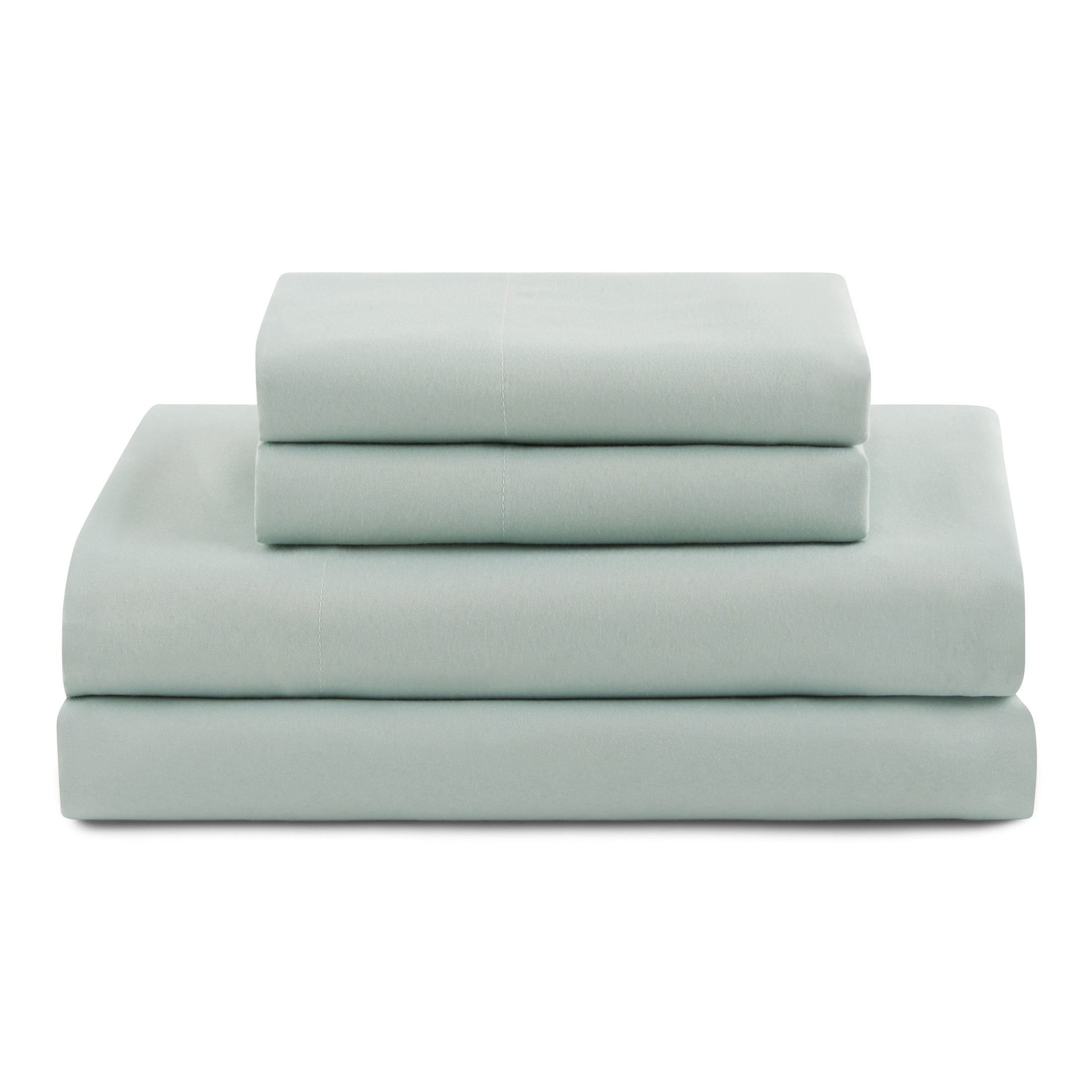 Mainstays Bed-in-a-Bag Comforter and Sheet Set, 7-Piece, King, Green Geo, Reversible