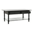 thumbnail image 3 of SAFAVIEH Boris 2-Drawer Coffee Table Distressed Black, 3 of 7
