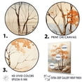 thumbnail image 3 of Designart "Warm Beige Maple Elegance" Tree Maple Floater Framed Canvas Wall Art, 3 of 5