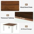 thumbnail image 6 of Fnova 39.4" Square Dining Table, Farmhouse Wood Kitchen Table Dinner Table, Seats 4 for Dining Room & Kitchen, Living Room, 6 of 12