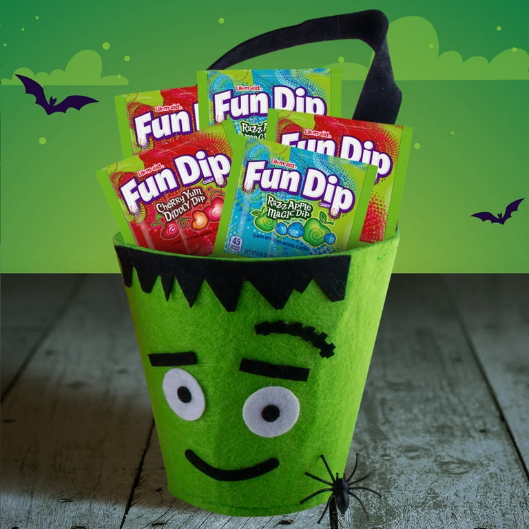 Fun Dip Razz Apple Magic Dip & Cherry Yum Diddly, Halloween Candy