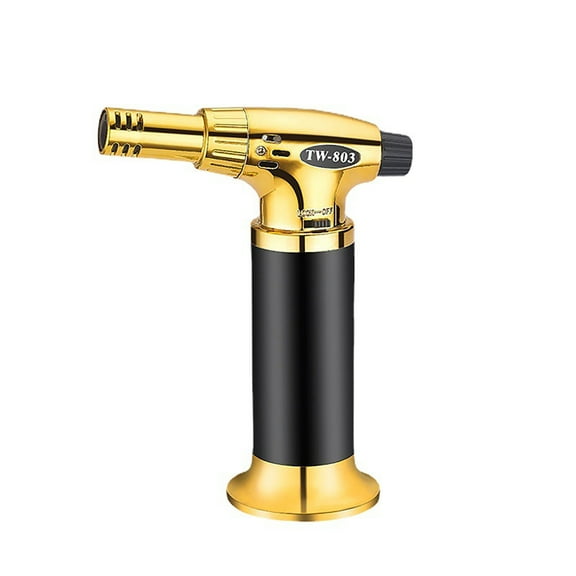 LEHOZIHEQ Butane Torch Gun, Professional Kitchen Cooking Butane Torch, Refillable Handheld Mini Blow Torch for Cooking, Crème Brûlée, Welding, Soldering, Resin Art