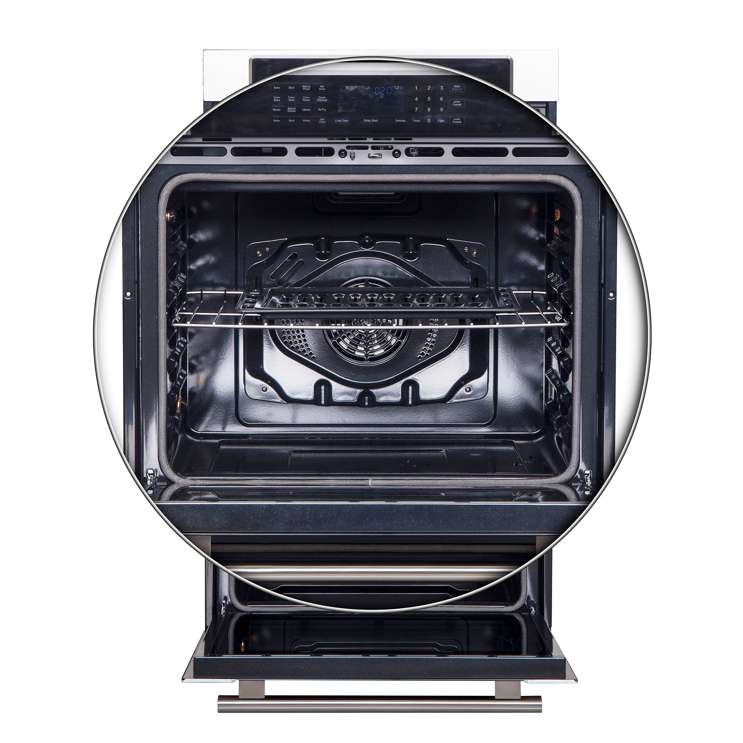 Forno Villarosa 30-Inch Built-In Double Wall Oven, Stainless Steel, Convection Cooking, Touch Control Panel, Self-Cleaning Function