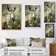thumbnail image 4 of Designart "Farmhouse Field with Donkey VI" Animals Framed Wall Art - Traditional White Donkey Hallway Framed Wall Art Decor, 4 of 6