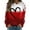 Red, variant on Long Sleeve Shirts for Women Heart Print Crew Neck Casual Tunic T Shirt Lightweight Comfortable Comfy Soft Blouses Pullover Outfits Black L