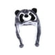 thumbnail image 2 of Gorro de peluche perfecl con orejeras para niños y niñas, divertido, Mapache gris, 2 of 8