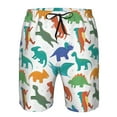 thumbnail image 3 of Goofa Colorful Dinosaur Printed Mens Swim Trunks Summer Quick Dry Short Beach Swimwear Bathing Suits-XX-Large, 3 of 9
