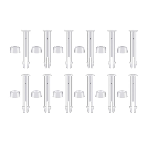 12 Pieces Pool Joint Pins & Rubber Seals, Swimming Pool Replacement Parts , 7cm