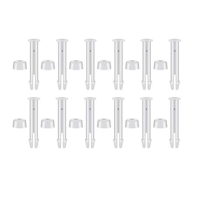 12 piezas de pasadores de junta de piscina de plástico ABS y sellos de goma, piezas de repuesto para piscina 7cm