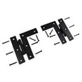 thumbnail image 4 of Renovators Supply Wrought Iron Cabinet Hinges - Black - Left and Right - Colonial Style - Rust Resistant Finish - Flush Mount, 4 of 7