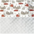 thumbnail image 7 of Christmas Silver Wrapping Paper Mini Roll for Boy Kid, Red Truck, Snowy Pine Forest & Grid Plaid, Silver Foil Reversible Design for Winter Holiday Family Gathering, 17 inches x 32.8 Feet, 7 of 7