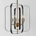 thumbnail image 6 of SAFAVIEH Dellyth 5-Light LED Black Iron Pendant Light with Shade, 6 of 8