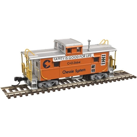 Chessie System - Atlas N Scale C&O-Style Steel Center-Cupola Caboose Chessie System/Safety #3664