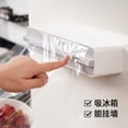 thumbnail image 1 of SOLX Patented Magnetic Wall-Mounted Food Wrap Cutter with Adjustable Length & Double-Sided Sliding Blade - Space-Saving Kitchen Tool for Precise Cuts, Includes 50m Film, E1 Grey, 310*57mm, 1 of 6