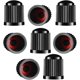 thumbnail image 1 of 8pcs Tyre Valve Caps, Plastic Car Tire Stem Dust Covers With Seal Ring For Suv, Motorbike, Trucks, Bike, 1 of 5