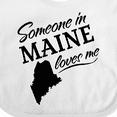 thumbnail image 4 of Inktastic Someone in Maine Loves Me Boys or Girls Baby Bib, 4 of 4