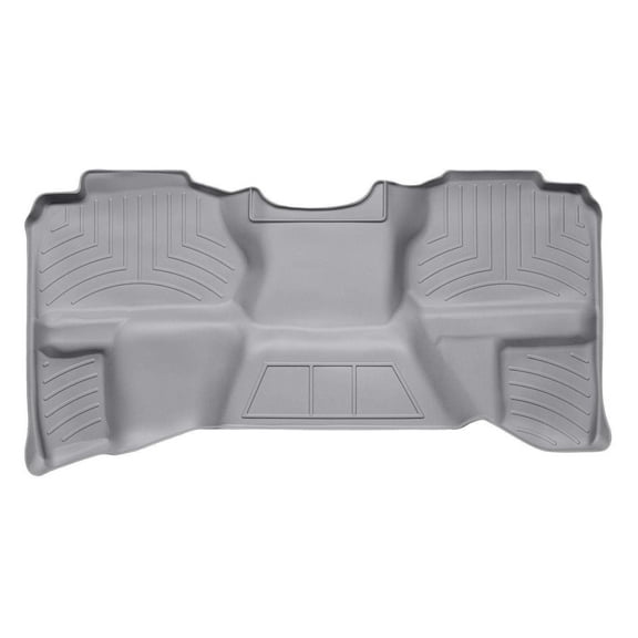 WeatherTech Custom Fit FloorLiners compatible with Sierra 1500, Silverado, Sierra 2500HD/3500HD, Silverado 2500HD/3500HD - 2nd Row, Grey