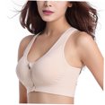 thumbnail image 4 of GOOHOCHY Front Zipper Sports Underwear Shockproof Running Fitness Sports Vest Yoga Bra for Workout - Size (Skin-Color), 4 of 5