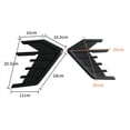 thumbnail image 2 of Yassdwbn Car Side Wing Fins Air Flow Fender Grill Intake Vent Sticker Carbon Fiber Look, 2 of 4