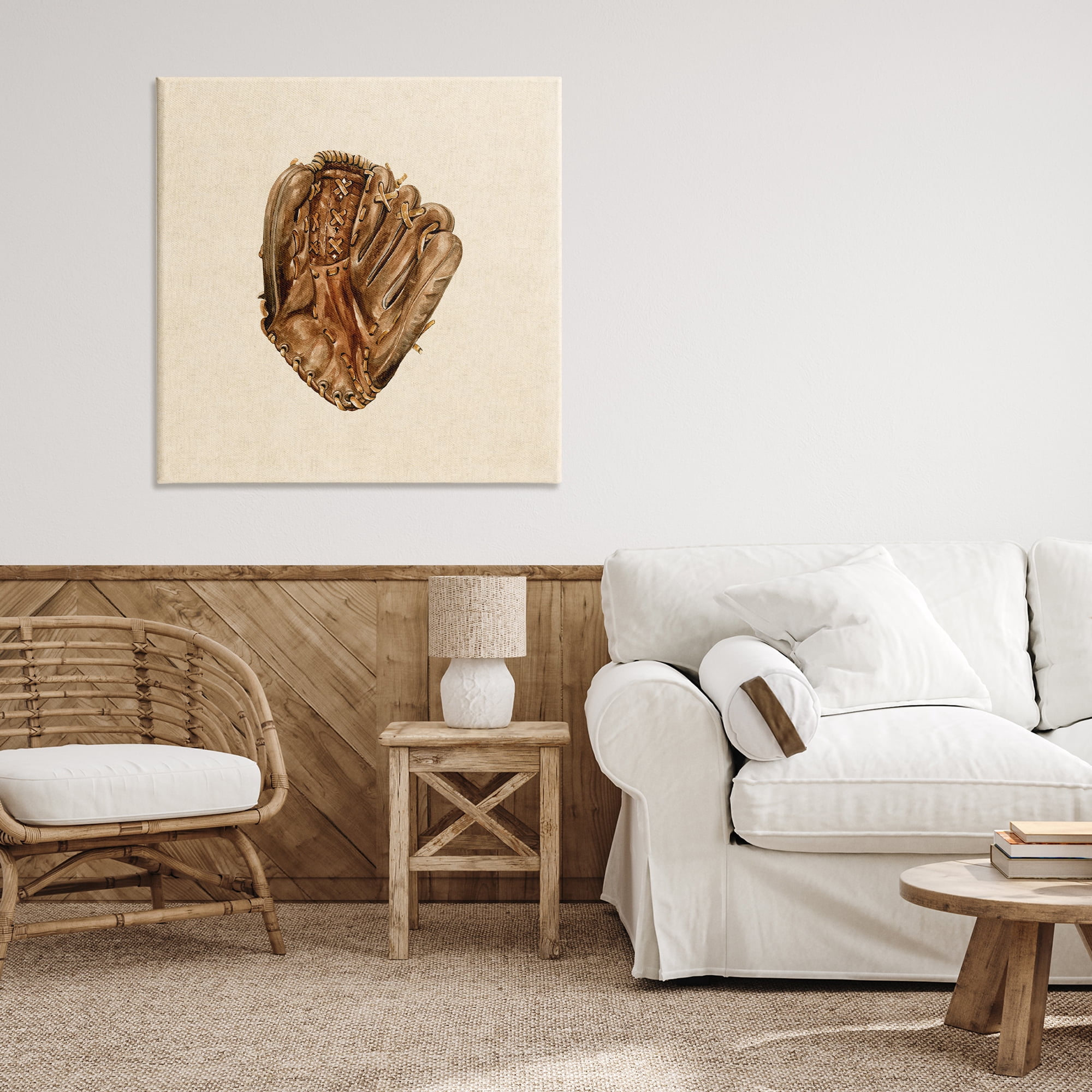 Stupell Industries All Star Baseball Glove Canvas Wall Art, design by Bethany Sandoval