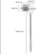 thumbnail image 1 of Medidor de humedad del suelo digital portátil Medición de humedad Herramienta de sonda de acero inoxidable (1pcs, 1 of 2