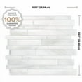 thumbnail image 3 of Smart Tiles Peel and Stick Backsplash, 5 Adhesive Tiles, Milano Grey/White, 11.55"x9.63", 3 of 5