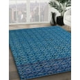 thumbnail image 2 of Ahgly Company Indoor Square Abstract Blue Ivy Blue Abstract Area Rugs, 5' Square, 2 of 6