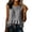 05-Gray, variant on Yutgune Women's Ruffle Hem Linen Tank Top Crew Neck Sleeveless Casual Peplum Blouse Shirt
