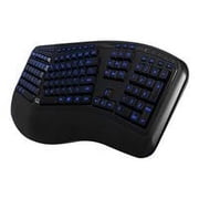 Adesso Tru-Form 150 3-Color Illuminated Ergonomic Keyboard